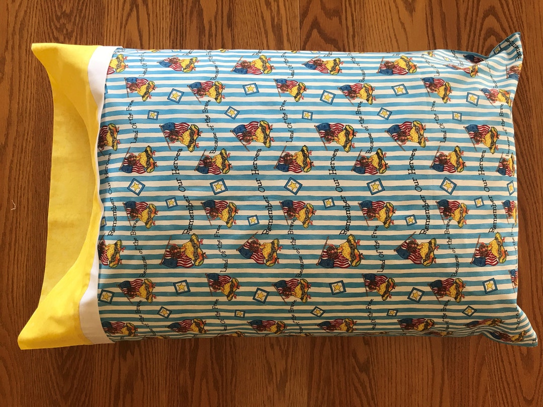 Patriotic Pillowcase / Remember Our Heroes Pillowcase / USA Pillowcase