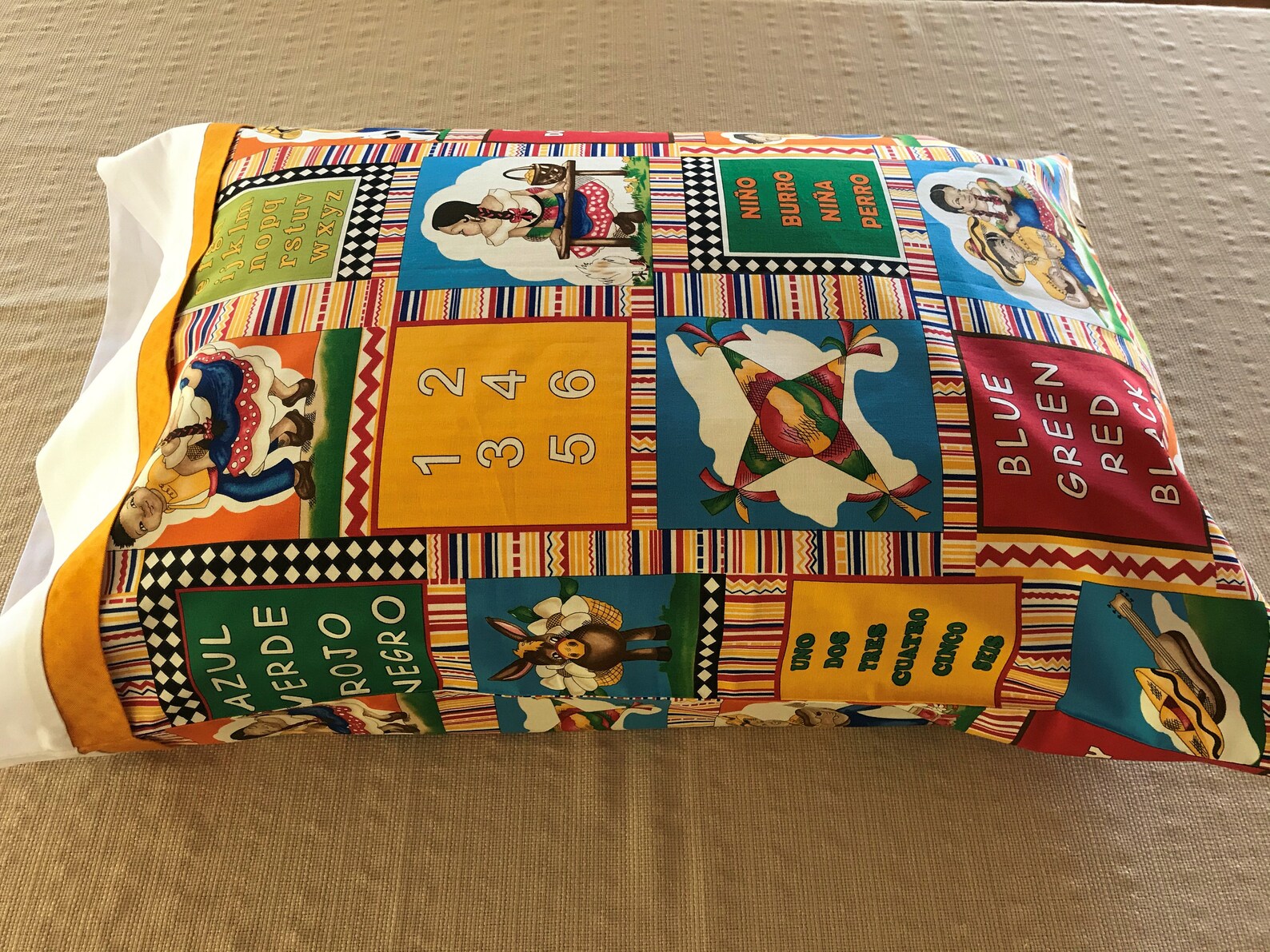 Spanish Pillowcase / Spanish Theme Pillowcase / Spanish Etsy