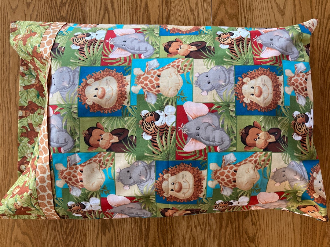 Zoo Animals Pillowcase / Zoo Pillowcase / Zoo Bedding / Zoo Etsy