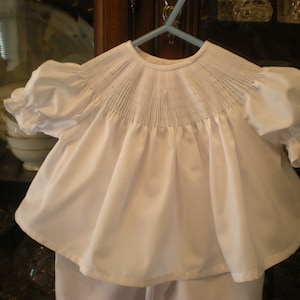 Ready to smock diaper shirt