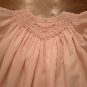 Smocked toddler dress, smocked girls dress