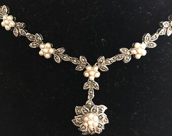 Vintage Marcasite Necklace