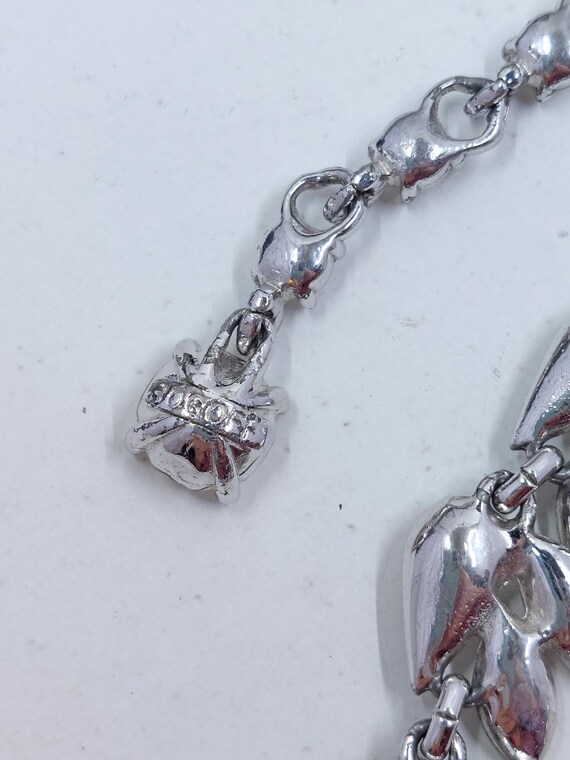 Vintage BOGOFF Clear Rhinestone Choker Necklace: … - image 7