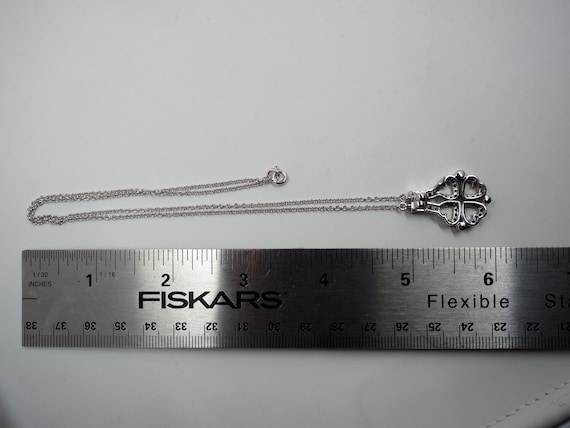 Unique CONVERTIBLE Ruby Red Rhinestone STERLING H… - image 10