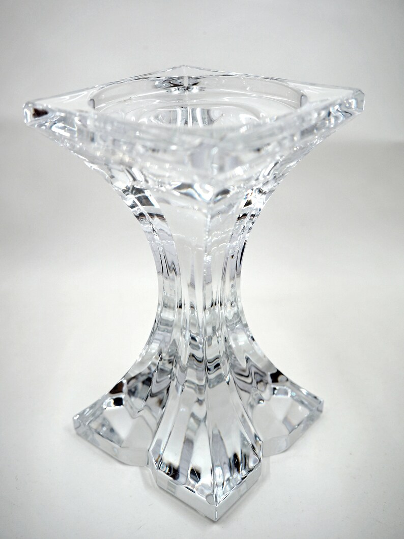 Cutcrystal Pillar Candle Holder rogaska 6 Etsy