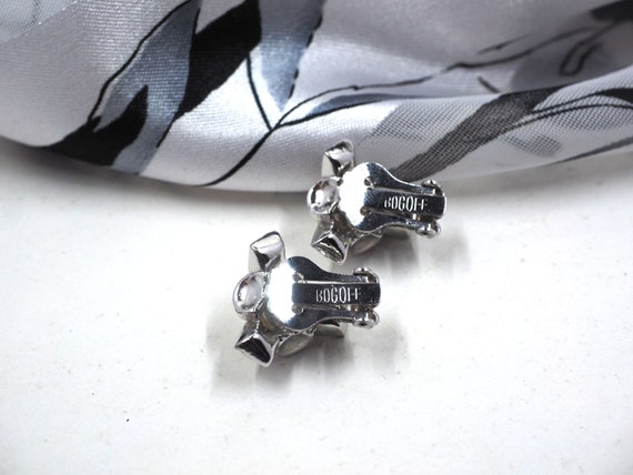 Stylish BOGOFF Pearl+Rhinestone Earrings- "Xs and… - image 7