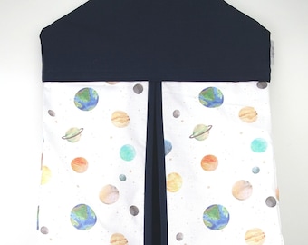 Nappy Stacker - Empileur de couches avec planètes // Pépinière à thème spatial // empileur de couches spatiales / Empileur de couches Planets / planète