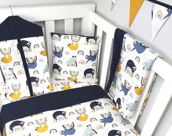 sloth crib bedding