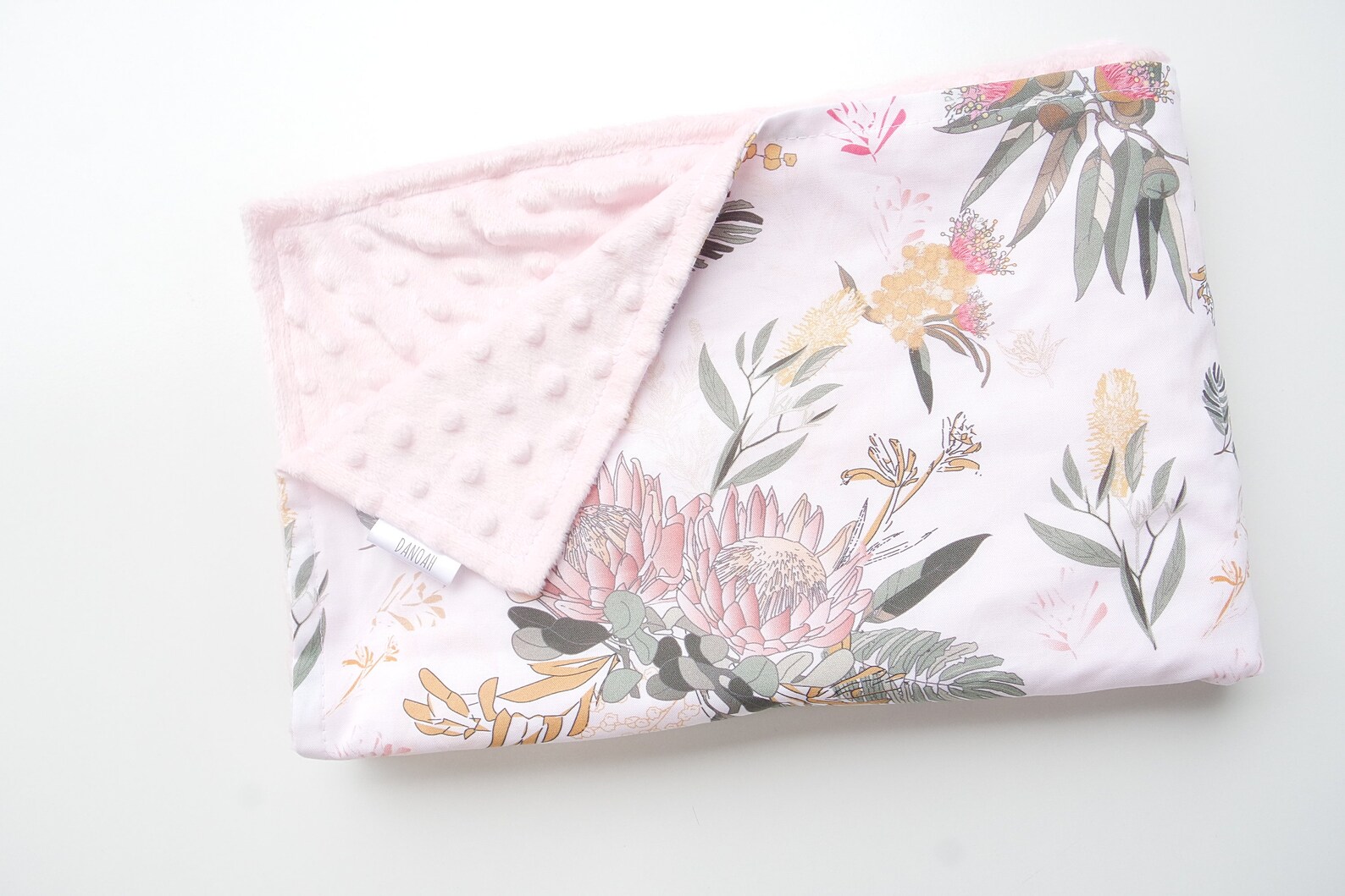 Baby Blanket with Australian Wildflower with Minky back // Etsy