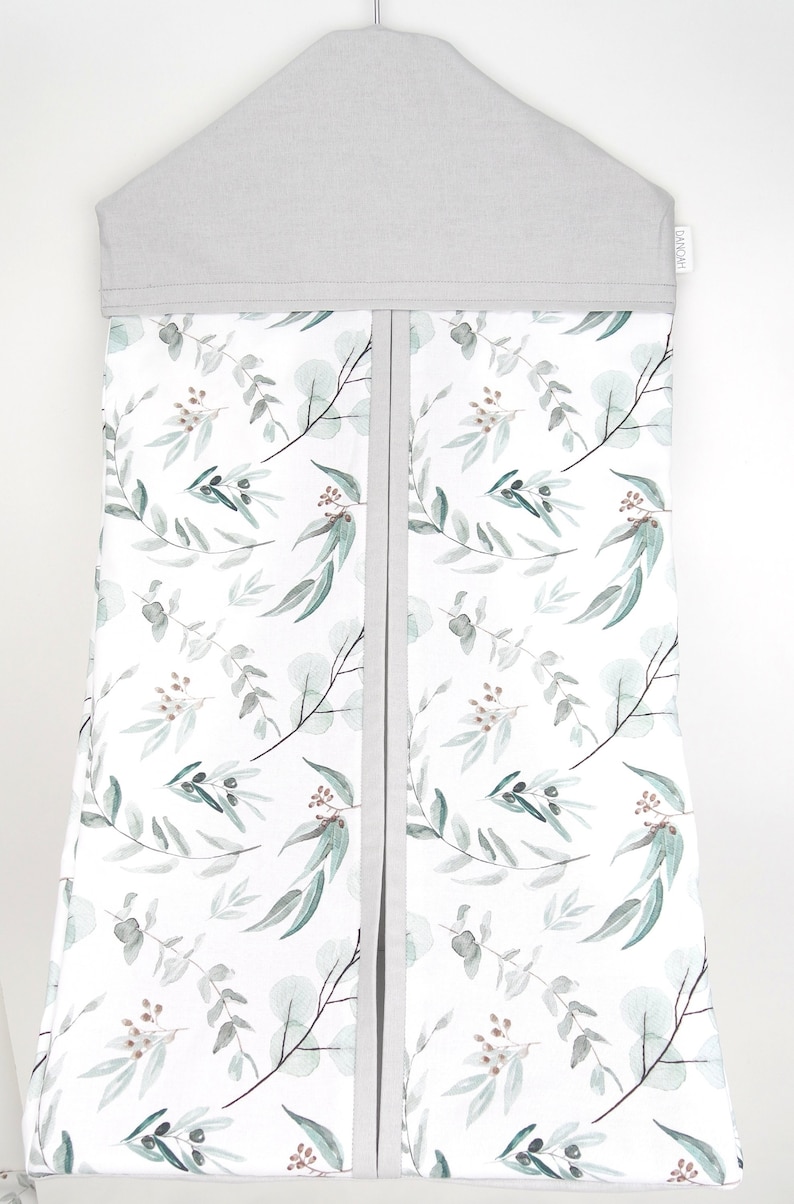 Nappy Stacker Diaper Stacker with Eucalyptus Leaf design image 1