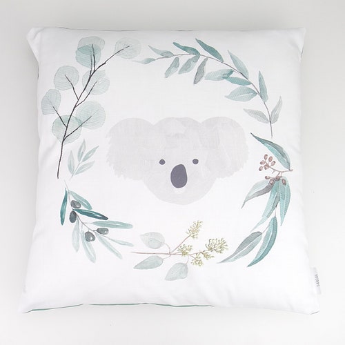 Koala Print Fitted Cot / Crib Sheet or Change Table Cover Etsy