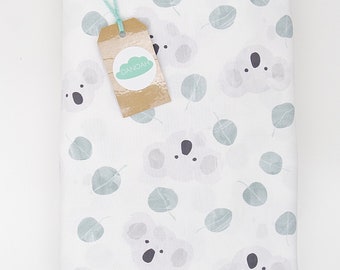 Koala print Fitted Cot / Crib sheet or Change Table Cover