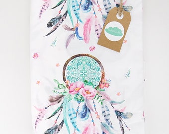 Dreamcatcher Fitted Cot/Crib sheet or Change Table Cover