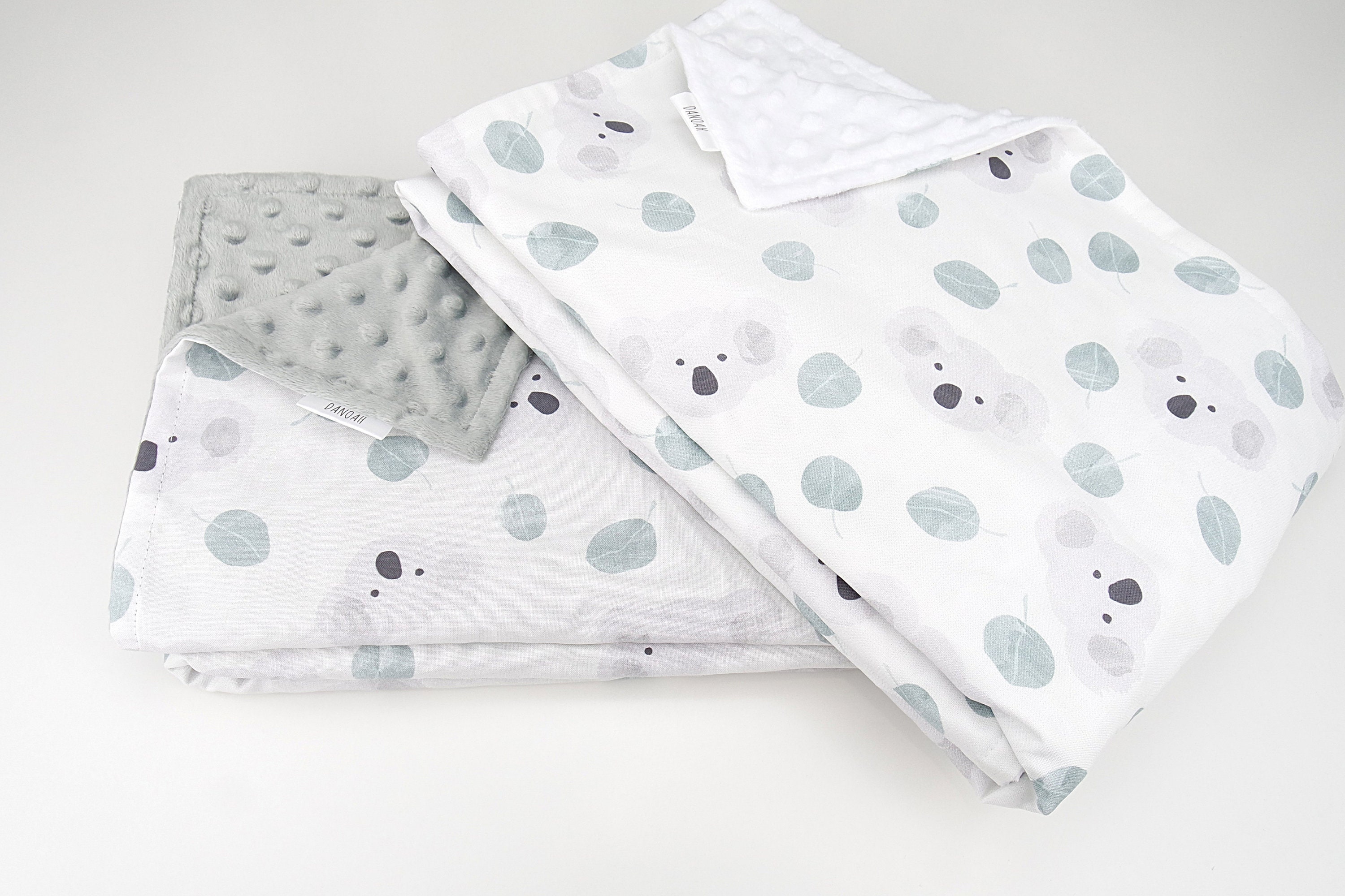 Baby Blanket with Australian Koala and Minky back // Etsy