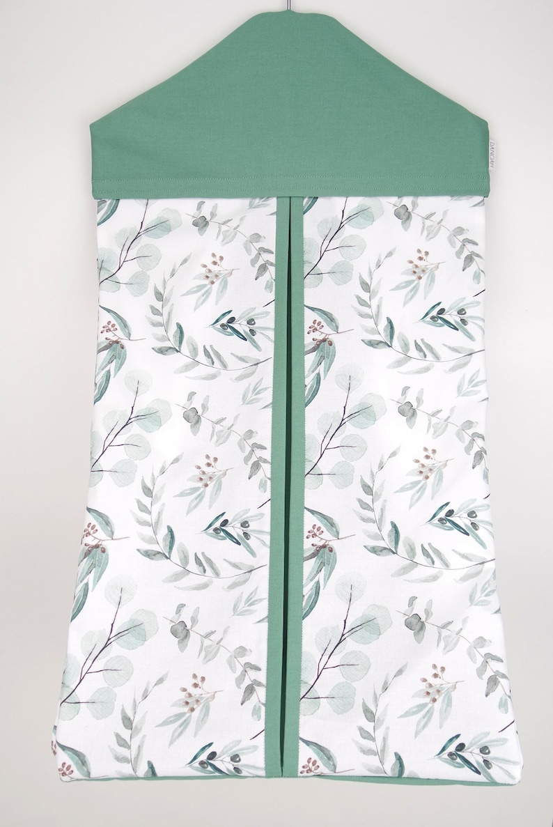 Nappy Stacker Diaper Stacker with Eucalyptus Leaf design image 2