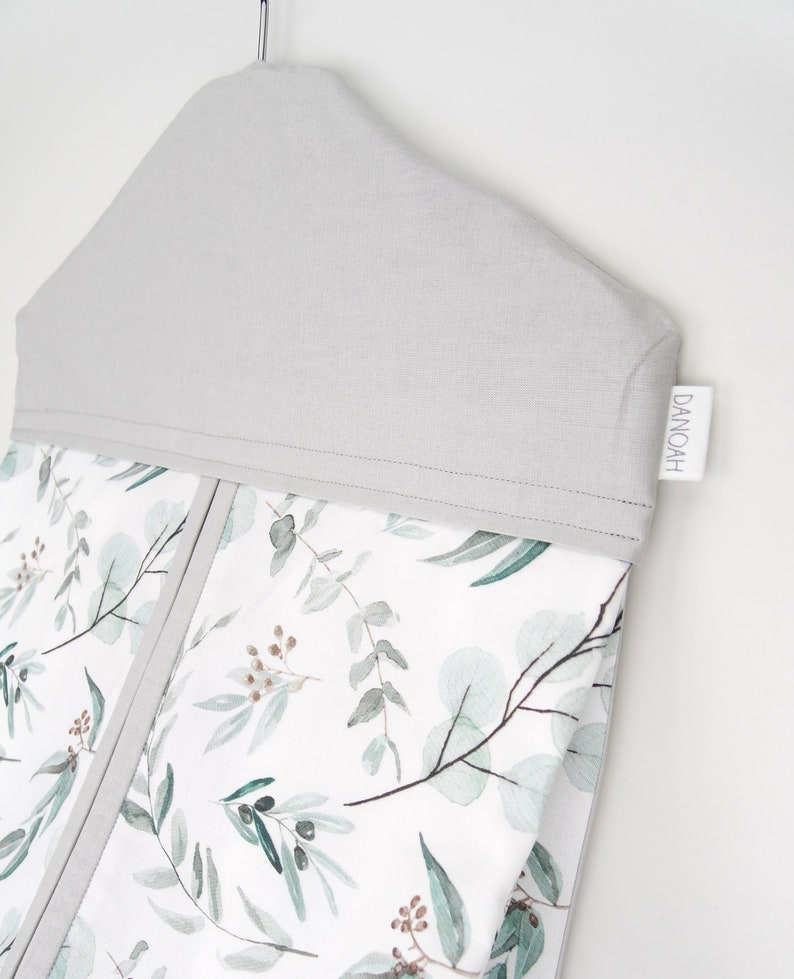 Nappy Stacker Diaper Stacker with Eucalyptus Leaf design image 3