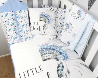 Little Chief Headpiece Nursery Set // Little Chief crib set
