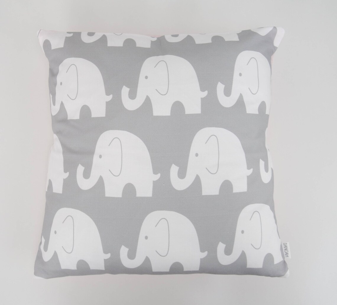 Patchwork Cot Quilt in Pink and Grey Elephants Etsy