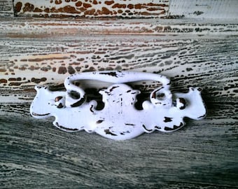 Vintage Drawer Pull, Dresser Handle, Shabby Chic Cabinet Hardware, 3 Inch Mounting