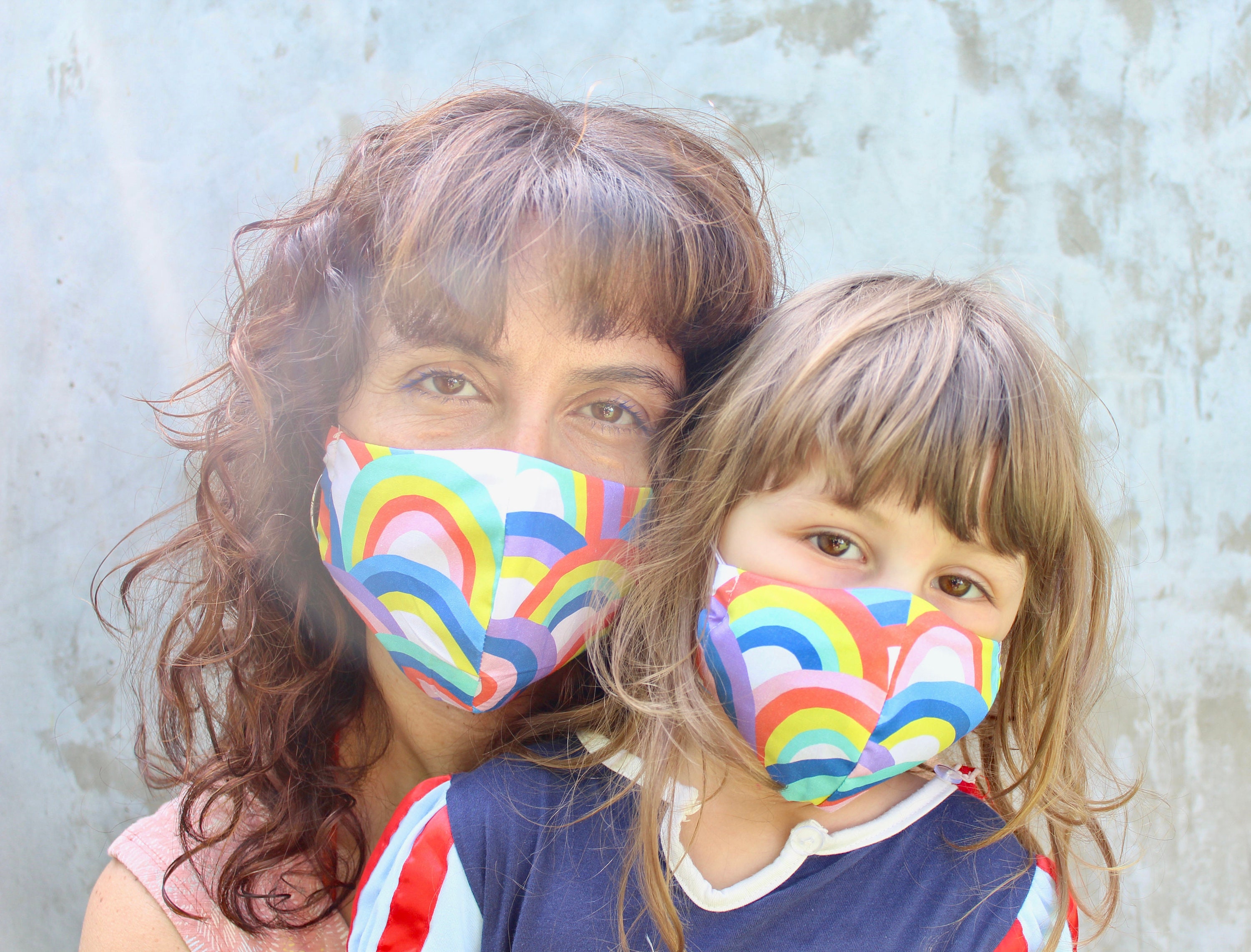 Matching Face Mask, Rainbow Face Mask, Mommy and Me Face Mask, Face M…