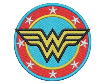 Wonder Woman Embroidery Design