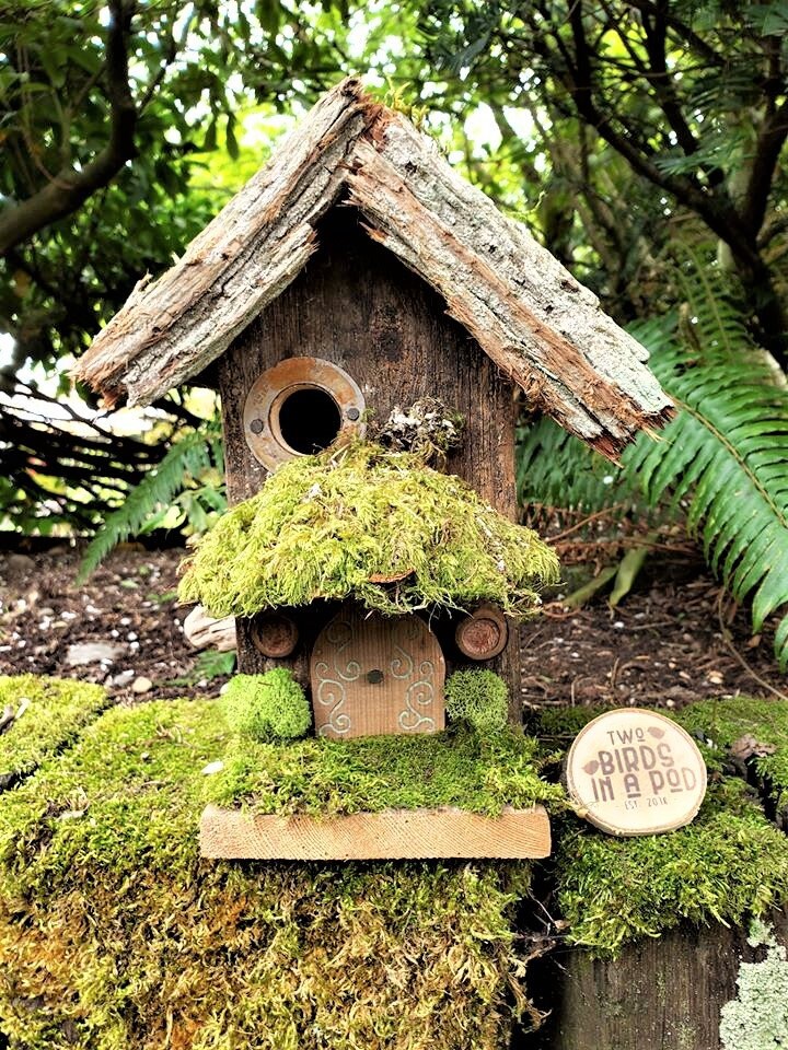 Rustic birdhouse hobbit birdhouse fairy birdhouse whimsical Etsy