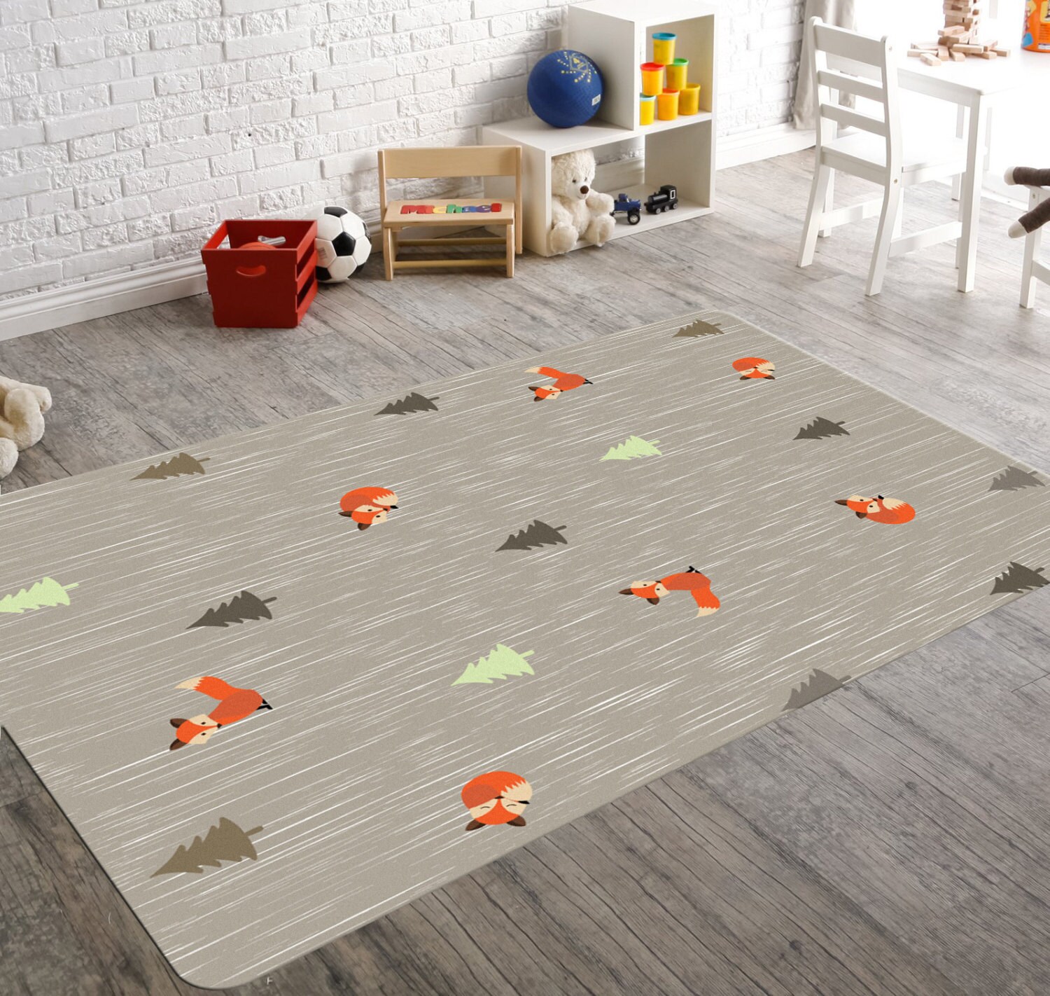 Woodland Nursery Rug Childrens Rugs Woodland Nursery Decor Etsy