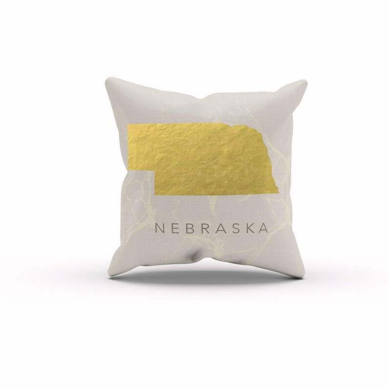 Nebraska Decor Pillow State Throw Image 0