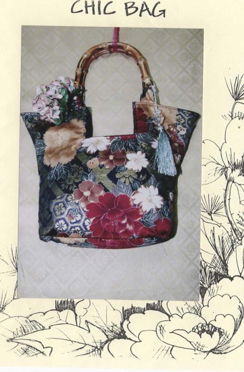 Chic Bag Pattern Designed by Linda Crew for Dewdrop Inn - Etsy Australia