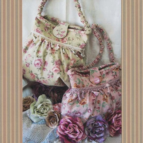 Chic Shoulder Bag Pattern Designed by Michelle Pearson of Raggedy Stitches Paper Sewing Pattern