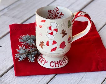 Christmas Mug, Holiday Mug, Coffee Mug,Ceramic Mug