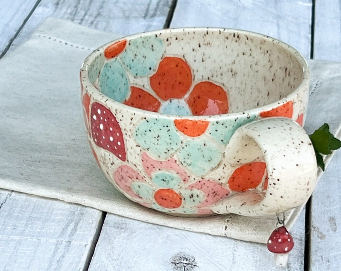 Garden Pathway Collection/Handmade Mug/Tea Mug/Coffee Mug/Ceramic Mug/handmade pottery