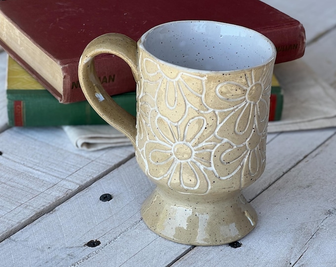 Paw-ttery Collection, Liam Mug, Ceramic Mug, Handmade Pottery,Coffee Mug
