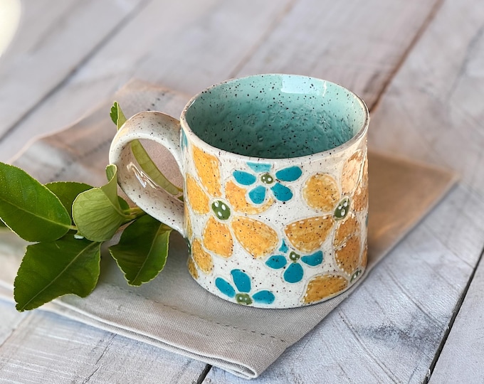 Ceramic Mug, Handmade Pottery,Coffee Mug