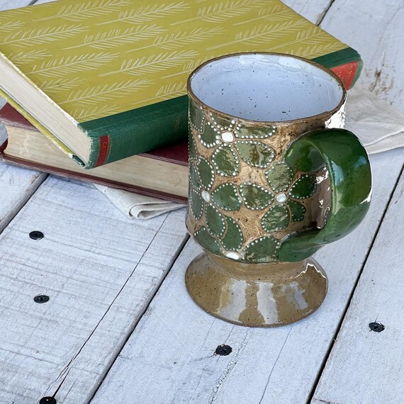 Handmade Pottery Coffee Mug: Cow Bell Litter Mug, 12oz Ceramic - Etsy