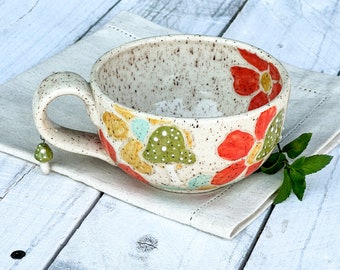 Garden Pathway Collection/Handmade Mug/Tea Mug/Coffee Mug/Ceramic Mug/handmade pottery