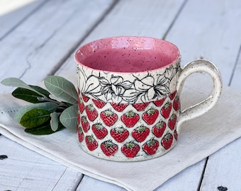 Ceramic Mug, Handmade Pottery,Coffee Mug