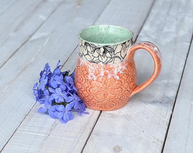 Ceramic Mug/Coffee Mug/Handcrafted Pottery