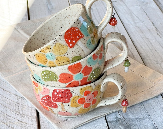 Garden Pathway Collection/Handmade Mug/Tea Mug/Coffee Mug/Ceramic Mug/handmade pottery