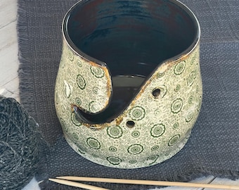 Yarn Bowl/ Ceramic Yarn Bowl/Handmade