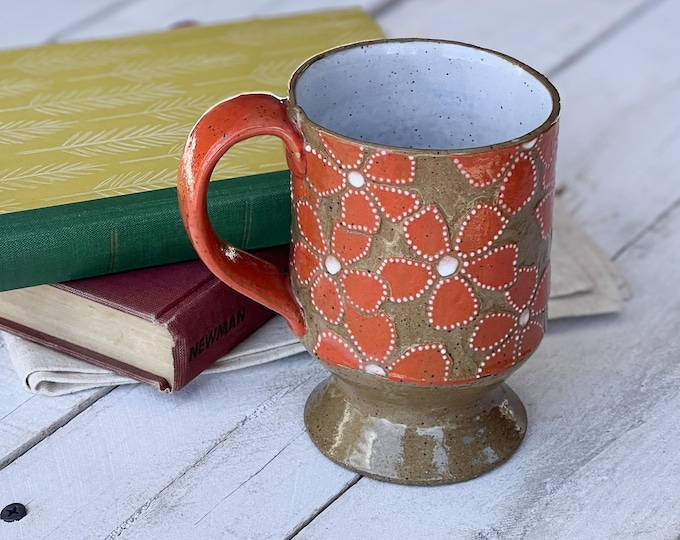Paw-ttery Collection, Rocket Mug, Ceramic Mug, Handmade Pottery,Coffee Mug