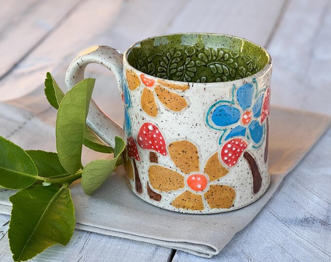 Ceramic Mug, Handmade Pottery,Coffee Mug