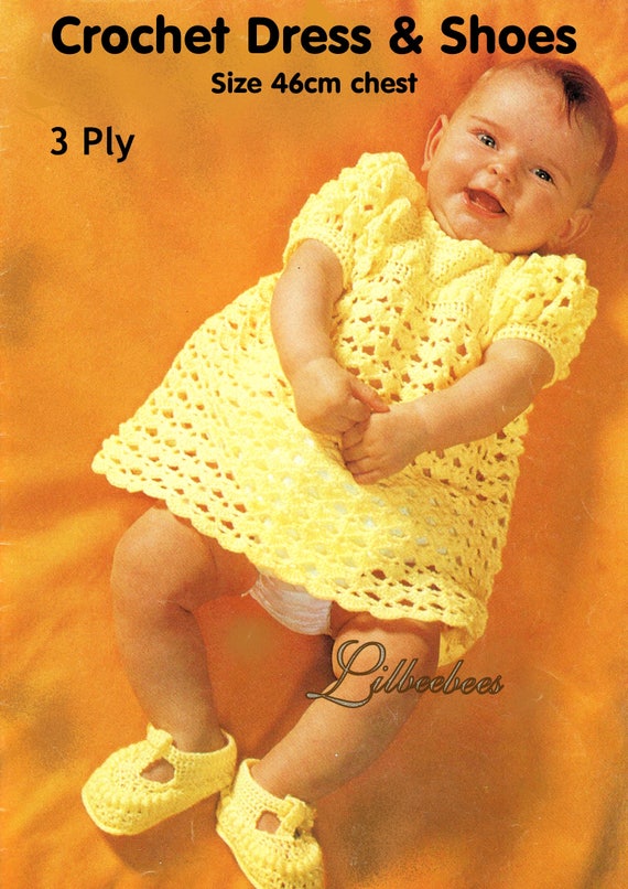 Modello PDF per bambini Abito e scarpe in filato a