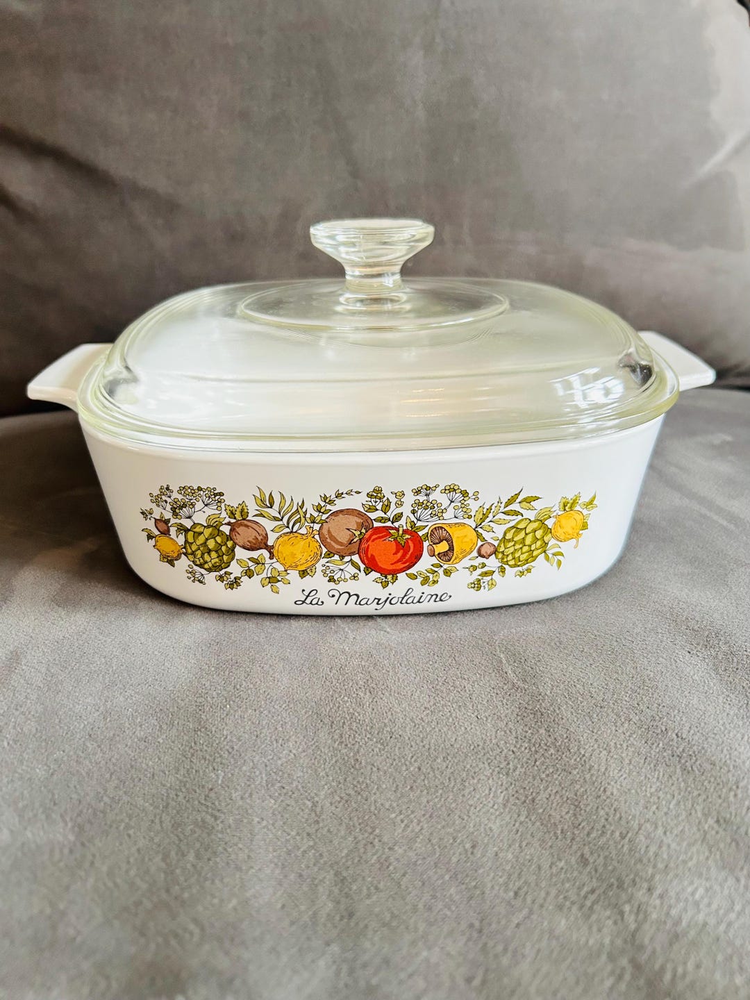 Vintage Pyrex Corningware Spice of Life 2qt Casserole Dish W Lid A2B La ...