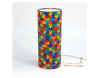 Children bedside lamp - Puzzle