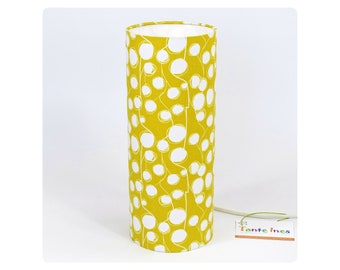 Modern table lamp - Cotton flower (yellow) - Made in France - Freeshipping all around the world