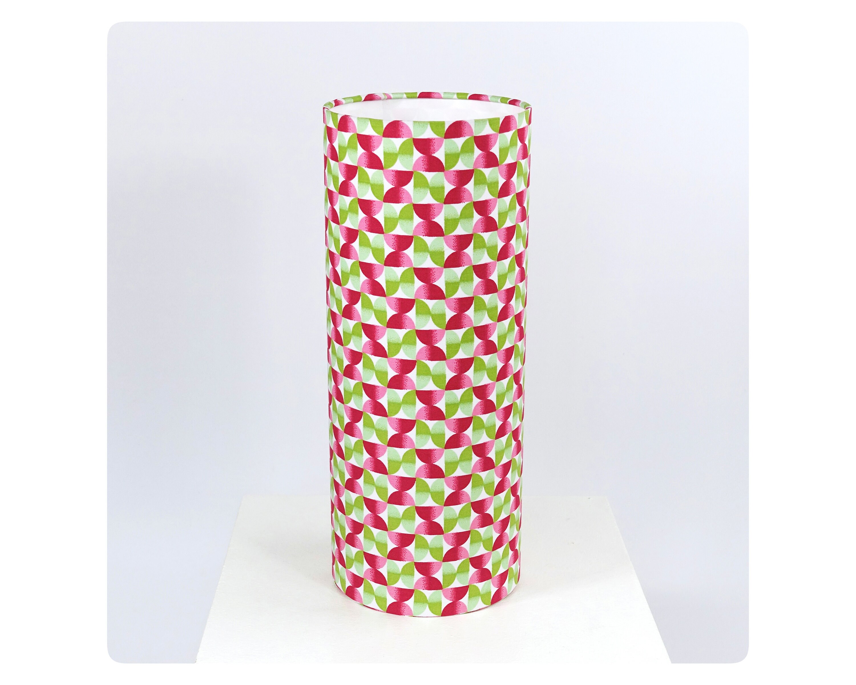 Abat-Jour Design - Berlingot Abat-Jour Tube en Tissu