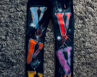 vlone distressed jeans