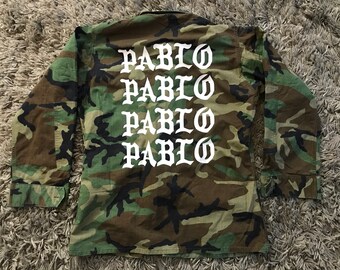 pablo army fatigue jacket