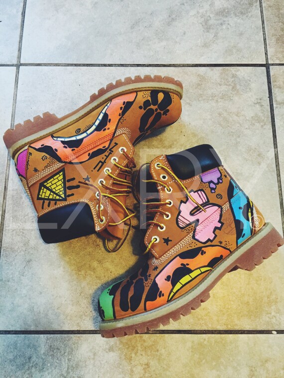 custom painted timberland boots